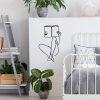 Black Metal Wall Accessory, 43 x 70 cm, 100% Metal
