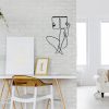 Black Metal Wall Accessory, 43 x 70 cm, 100% Metal