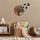 Decorative Wooden Wall Accessory, Black & Walnut, 92x71 cm