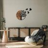 Decorative Wooden Wall Accessory, Black & Walnut, 92x71 cm