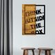 Walnut & Black Wooden Wall Decor, 42 x 58 cm | 50% Wood & Metal | Unique Rustic Design for Any Space