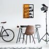 Walnut & Black Wooden Wall Decor, 42 x 58 cm | 50% Wood & Metal | Unique Rustic Design for Any Space