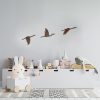 Antiqued Hand-Painted Metal Wall Art Set (3 Pieces)