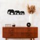 Black Metal Wall Decor, 15 x 50 cm, 100% Metal, Stylish