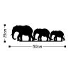 Black Metal Wall Decor, 15 x 50 cm, 100% Metal, Stylish