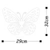Hand-Painted Metal Wall Accessory, 32 x 29 cm | 100% Metal, 1.5 mm | Unique Decorative Art for Home