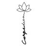 Elegant Black Metal Wall Decor, 21 x 60 cm | Durable 1.5mm