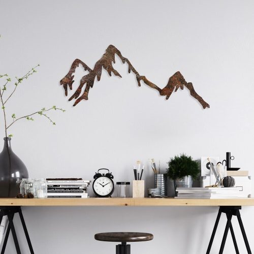 Hand-Painted Metal Wall Accessory, 45x70 cm, Antiquation