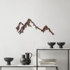 Hand-Painted Metal Wall Accessory, 45x70 cm, Antiquation