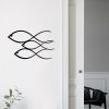 Black Metal Wall Decor, 50 x 30 cm, 100% Metal, Stylish