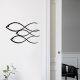 Black Metal Wall Decor, 50 x 30 cm, 100% Metal, Stylish