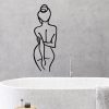 Black Metal Wall Accessory | 100% Metal, 72 x 26 cm | Unique Design for Modern Decor