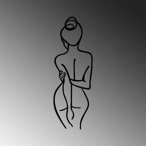 Black Metal Wall Accessory | 100% Metal, 72 x 26 cm | Unique Design for Modern Decor