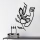 Elegant Black Metal Wall Decor Accessory | 46 x 56 cm | 100% Metal, 1.5 mm Thick