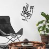 Elegant Black Metal Wall Decor Accessory | 46 x 56 cm | 100% Metal, 1.5 mm Thick
