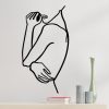 Decorative Black Metal Wall Accessory, 70 x 38 cm