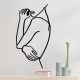 Decorative Black Metal Wall Accessory, 70 x 38 cm