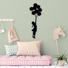 Black Metal Wall Decor, 100 x 34 cm, 100% Metal