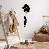Black Metal Wall Decor, 100 x 34 cm, 100% Metal