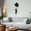 Black Metal Wall Decor, 100 x 34 cm, 100% Metal