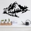 Black Metal Wall Decor, 40 x 70 cm, 100% Metal, Stylish