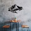 Black Metal Wall Decor, 40 x 70 cm, 100% Metal, Stylish