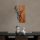 Elegant Wooden Wall Accessory, Walnut & Black, 33x58 cm