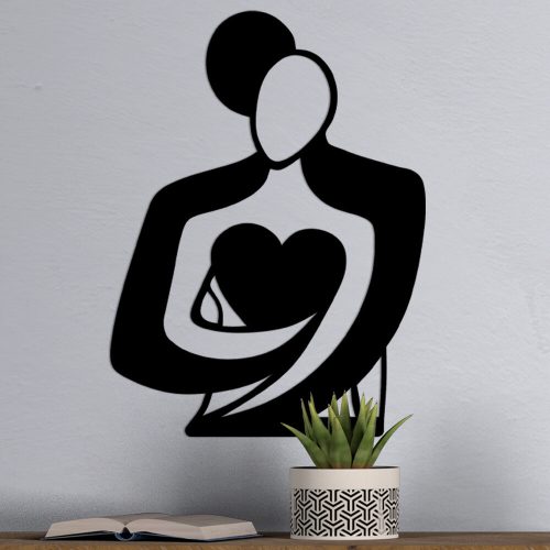 Black Metal Wall Accessory, 70 x 52 cm, 100% Metal