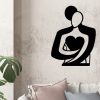 Black Metal Wall Accessory, 70 x 52 cm, 100% Metal