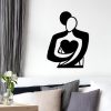 Black Metal Wall Accessory, 70 x 52 cm, 100% Metal