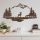 Hand-Painted Metal Wall Accessory, Antiquation, 38x70 cm