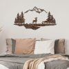 Hand-Painted Metal Wall Accessory, Antiquation, 38x70 cm
