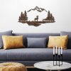 Hand-Painted Metal Wall Accessory, Antiquation, 38x70 cm