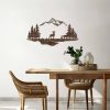 Hand-Painted Metal Wall Accessory, Antiquation, 38x70 cm