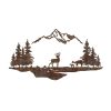 Hand-Painted Metal Wall Accessory, Antiquation, 38x70 cm