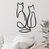 Black Metal Wall Accessory, 72 x 48 cm, 100% Metal