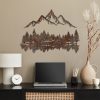 Hand-Painted Metal Wall Accessory, Antiquation, 51x70 cm