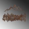 Hand-Painted Metal Wall Accessory, Antiquation, 51x70 cm