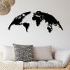 Elegant Black Metal Wall Decor, 150 x 59 cm, 100% Metal