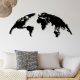 Elegant Black Metal Wall Decor, 150 x 59 cm, 100% Metal