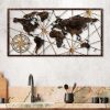 Hand-Painted Metal Wall Accessory, 120x60 cm, 100% Metal