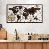 Hand-Painted Metal Wall Accessory, 120x60 cm, 100% Metal