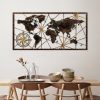 Hand-Painted Metal Wall Accessory, 120x60 cm, 100% Metal