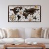 Hand-Painted Metal Wall Accessory, 120x60 cm, 100% Metal
