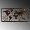 Hand-Painted Metal Wall Accessory, 120x60 cm, 100% Metal