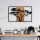 Decorative Wooden Wall Accessory, Walnut & Black, 90x58 cm