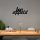 Black Metal Wall Decor, 50 x 30 cm, 100% Metal, Stylish