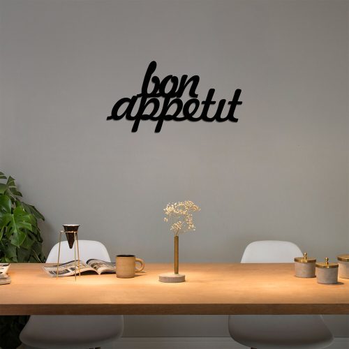 Black Metal Wall Decor, 50 x 30 cm, 100% Metal, Stylish