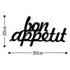 Black Metal Wall Decor, 50 x 30 cm, 100% Metal, Stylish