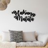 Black Metal Wall Decor - 70x35cm, Durable 1.5mm Thickness